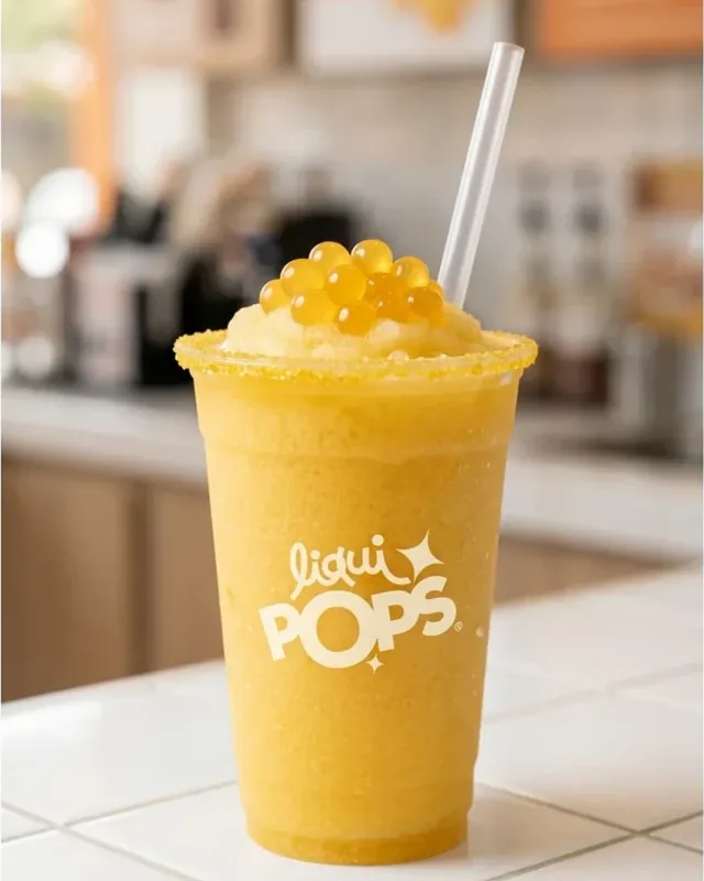 Minuta sabor maracuyá con perlas explosivas LiquiPops